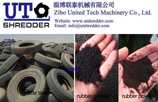 Tyre shredder/Tyre recycling line/Tyre recycling machine/tyre cutting machine