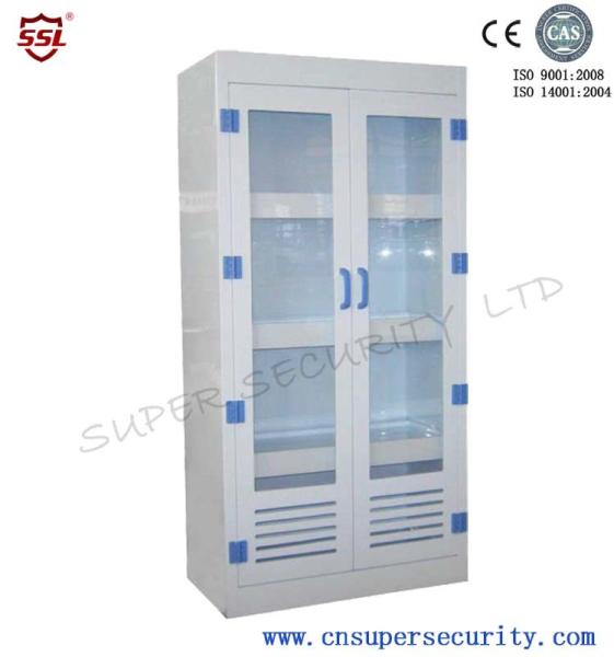 Large Plastic Adjustable Shelf Medical Safety Storage Cabinet 450 Liter