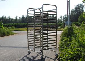 China Fast Food 0.7mm Ss304 Bakery Trolley With Trays factory
