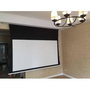 RoHS 100" Tab Tensioned Motorized Screen For Home Theater