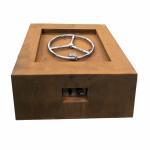 Corten Steel Garden Gas Fire Pits SUS304 Natural Gas Fire Table