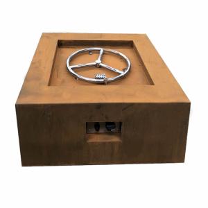 China Corten Steel Garden Gas Fire Pits SUS304 Natural Gas Fire Table factory