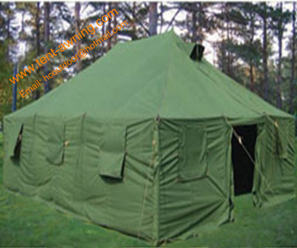 Pole-style Galvanized Steel Waterproof Military Canvas Army Camping Tent
