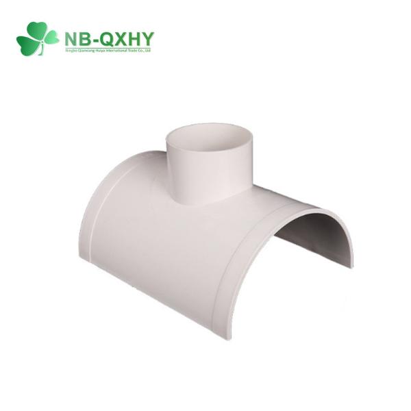 White GB/DIN Sandard UPVC PVC Pipe Fitting Snap/Slip Tee for Drainage