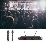 FCC 100 - 240VAC UHF Professional Wireless Microphone