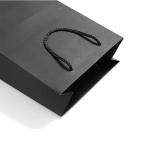 4C PMS Custom Black Paper Bags With Handles Wholesale FSC ROHS certificate