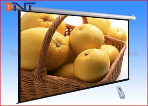 China Lightweight Portable Remote Control Projector Screen 16 9 Format 106 Inch factory