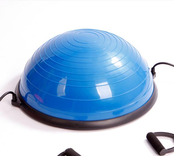 Balance half Ball, Yoga Exercise Ball with Resistance Bands and Foot Pump for