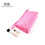Polyester Portable Dot Printed Cosmetic Travel Bag