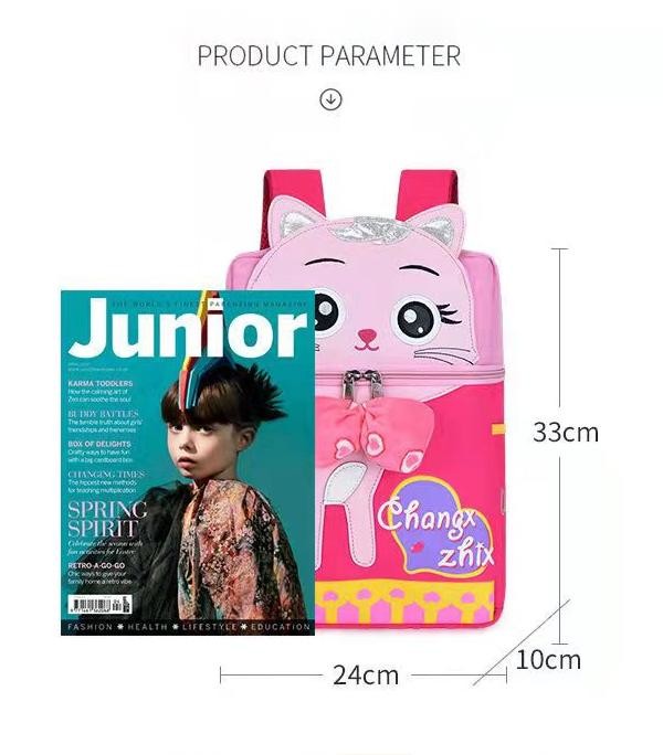 Polyester Kids School Backpack Bag 3d Mermaid Cartoon