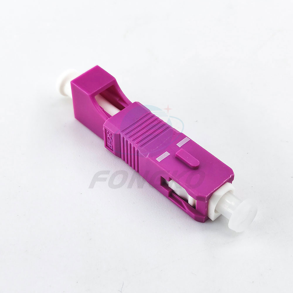 Male To Female SC LC OM4 Fiber Optic Hybrid Adapter For FTTH Network