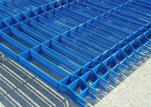 China Blue And Green Colors Welded Wire Mesh Fence For Schools factory