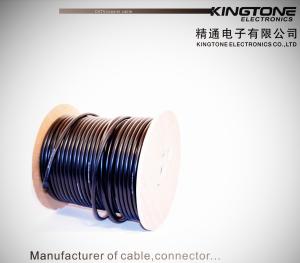 China 75 Ohm Dual RG6 Coaxial Cable with Messenger CE Standard for CCTV CATV Transmission factory