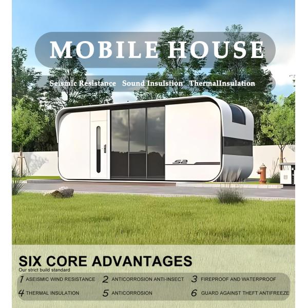 Expandable Apple House Container - Prefabricated 20ft/30ft/40ft Luxury Homes with Smart Systems