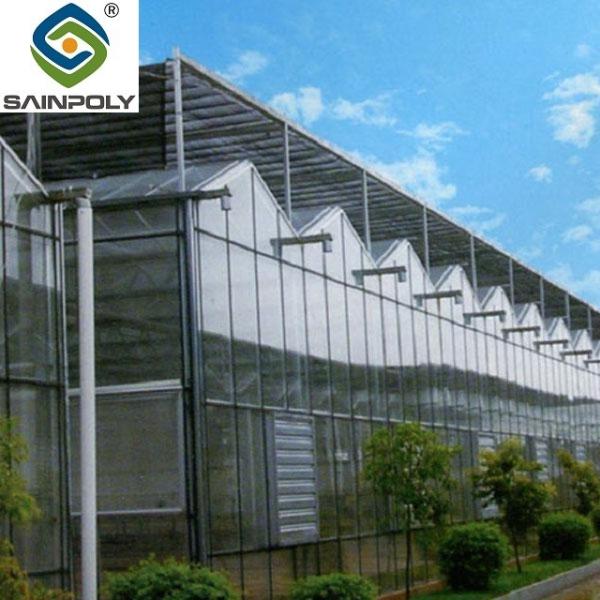 China PC Economical Intelligent Polycarbonate Plastic Greenhouse With Cooling System factory