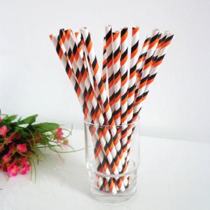 China Bar Home Paper Drinking Straws , Disposable Biodegradable Paper Straws Safe factory