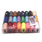 24 Colors a Box Crochet Thread Cotton Yarn 40S/2 Cotton Sewing Thread for Hand