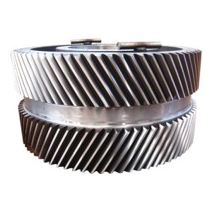 Angular Straight Bevel Module 20 Steel Helical Double Ring Gear