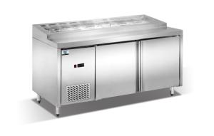 China 150W LED Supermarket Display Chiller With Adjustable Shelves factory