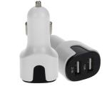 Dual USB led luminous car charger new fast USB car charger adapter quick charge