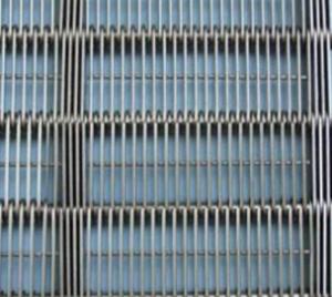China Chain Link Edge Eye Flex Conveyor Stainless Steel Mesh Belt factory