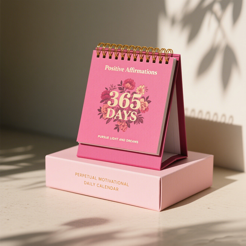 China Custom Daily Calendars 2026 Personalized 365 Days Perpetual Calendar Printing with Gift Box on sale