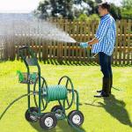Outdoor Heavy Duty Garden Trolley For Water Hose 60*102*42.5 Dimensions 15LBS