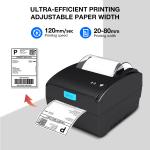 High Speed Shipping Thermal Label Printer 3 Inch USB LAN Bluetooth Barcode Label