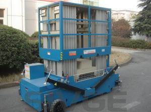 China Multi Mast One Man Lift 14M Aluminum Alloy Personnel Lift Platform 200kg Load factory