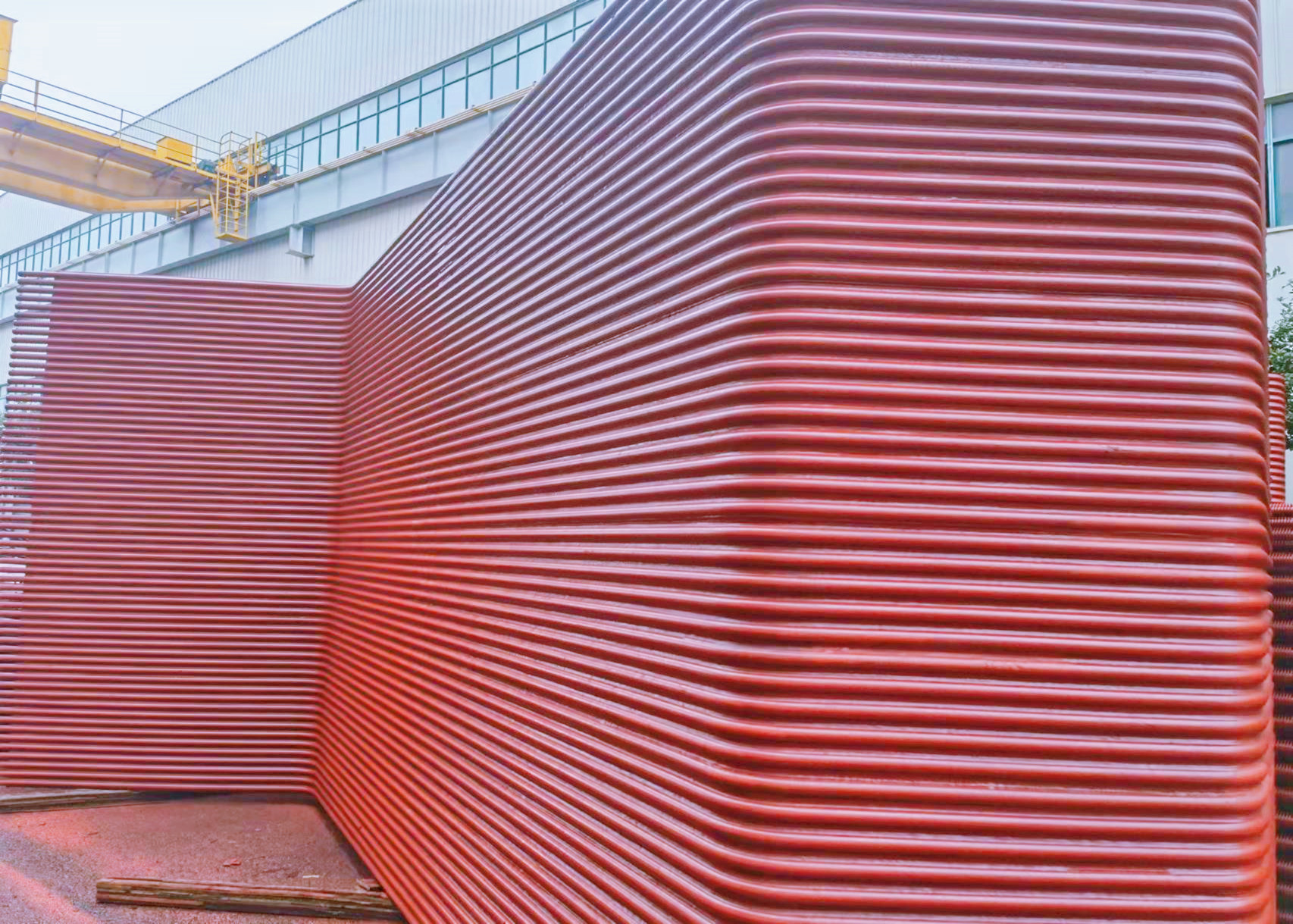 ROSH Water Tube Boiler Membrane Wall Heat Exchange Part With Full Heat Treatment