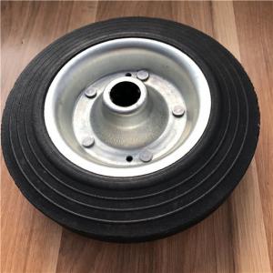 China 8x2 Solid Rubber Wheels For Trolleys Steel Hub Solid Rubber Tires For Dolly on sale