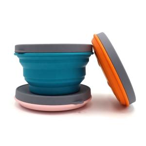 China OEM ODM 1000ml Food Storage Portable Collapsible Silicone Bowl factory