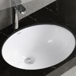 Ceram Glazed Under Counter Basin Oval Shape For Bathroom Toilet