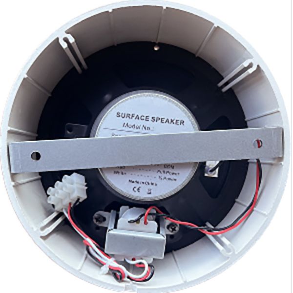 6w 6-inch Waterproof Ceiling Speaker Aluminum Material White Round Shape for Restaurant