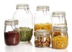 Sealed cans Glass jar glass sealed cans in stainlesss steel clip