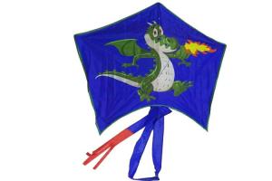 China 100*120cm 30m String Line Dinosaur Kite With Fiberglass Frame factory