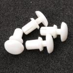 PA66 Grade Nylon Snap Rivets White Plastic Fastener 3045 For PCB