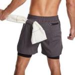 Wholesale 2022 New Running Shorts Men 2 in 1 Double-Deck Quick Dry Sport Shorts