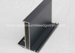 Black Anodised Aluminium Window Profiles Frames , Aluminum Window Extrusion