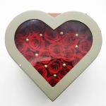 Preserved roses real flowers in heartshaoe box never withered roses that last a