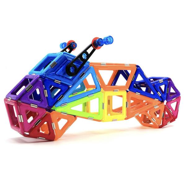 Children Harley Motorcycle Magnetic Tiles Accessories Magnetic Building Blocks