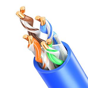 China 250MHz UTP CAT6 Cable 23AWG Extend To 550MHz CMP PVC High Speed Lan Cable 1000FT factory