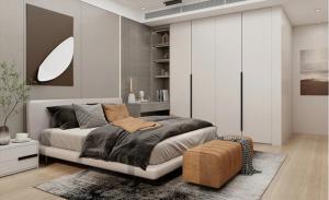 China High Fashion Dresser Wardrobe Combination Bedroom Wardrobe Closets factory