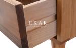 European Bedroom Furniture 4 Legs Wooden Bedside Night Stand Tables