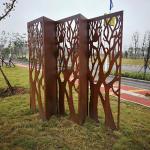 Custom Outdoor Anti Rust Corten Fence Panels Laser Cut For Wall Art