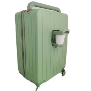 Lightweight Multifunctional Green Spinner Luggage with Eco-Friendly Soft Handle