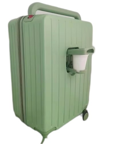Lightweight Multifunctional Green Spinner Luggage with Eco-Friendly Soft Handle