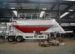 Customized 24m3 Tandem Axle Utility Trailer Cement Powder Trailer For Cement