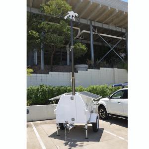 China 4.5m lockable CCTV pneumatic telescopic mast inside CCTV looms secuity camera mast factory
