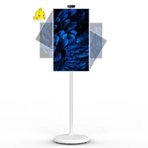 China Portable Indoor 24Inch Android Moving Smart Stand By Me Floor Standing Smart TV factory